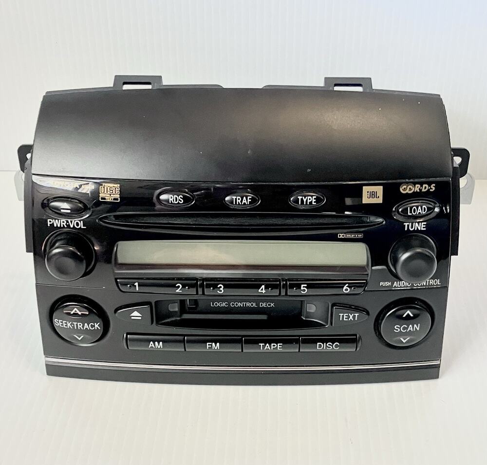 Toyota Sienna A56828 JBL 6 Disc CD Cassette Radio Receiver 86120AE030 UNTESTED